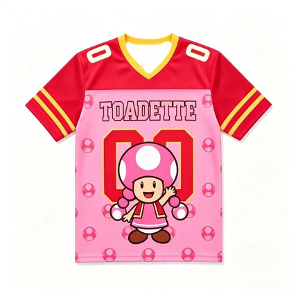 Super Mario Bros Kids Jersey T-shirt V-neck Short Sleeve Boys Girls Casual Summer Tops Cartoon Game Streetwear Children Tee3-14Y