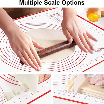 Silicone Baking Mat Kneading Pad Dough Mat Pizza Cake Dough Maker Kitchen Cooking Grill Non-Stick Gadgets Bakeware Pastry Mat