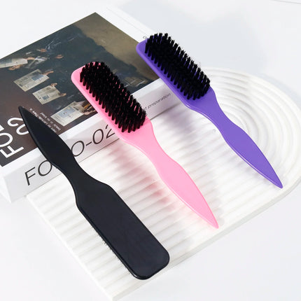 2pcs hair styling tool set, seahorse shaped edge control hair brush, plastic pointed tail beard brush,Special for real hair wigs