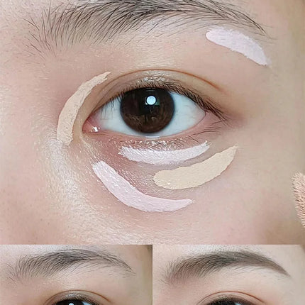 Cappuvini Velvet Highlighter Concealer Liquid Cover Acne Marks Dark Circles Brighten Skin Tone Moisturize Long-lasting Makeup