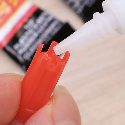 Liquid Super Glue for Wood, Rubber, Metal, Glass – Strong Cyanoacrylate Adhesive Gel 502 for Instant Bonding Leather & More