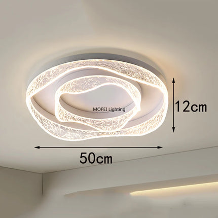 Nordic Minimalist LED Ceiling Light Modern Home Decor Fixture for Living Room Bedroom Salon Practical Interior Lighting Lamparas