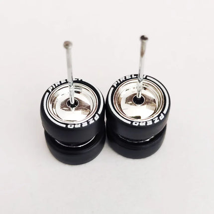 1/64 Mini Car Wheels 11mm Tires Tyres 1:64 Model Cars Rims Mirror Disc Claw Shape For Hot Wheel/Matchbox/Domeka