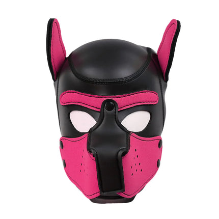 XL Size Brand New Large Size Puppy Cosplay Padded Rubber Full Head Hood Mask With Ears For Women Dog Role Play Dog Headgear