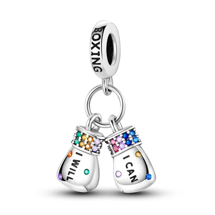 Charm Hot Sales 925 Sterling Silver Charms Beads CZ pave Round Charms Fit Original Bracelet Necklace Charms Jewelry Gift DIY