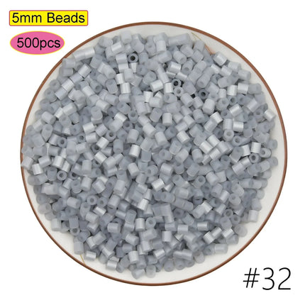 DIY Plastic 5mm Perler Hama Beads Fuse Beads Toys Eco-friendly Material Pegboard Iron Pixel Puzzle Birthday Gift for Boys Girls
