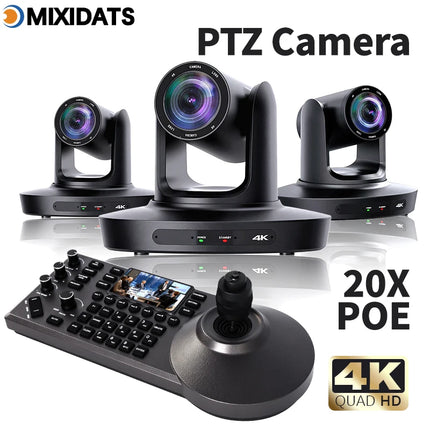 PTZ Camera 4K 20X Zoom Video Conference Camera Kit Church Meeting live broadcast PTZ camera Controller for Video Conferencing
