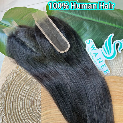 Light Yaki Straight 2x6 13x4 Skin Melted HD Lace Closure Only Middle Parting Pre plucked Human Hair For Women Hair Natural