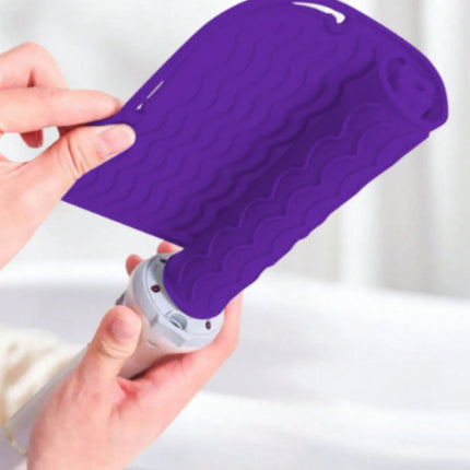New Plus Size Silicone Heat Resistant Mat Portable Travel Hot Tools Pad Cover for Curling Iron, Flat Iron Hair Straightener