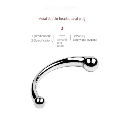 Anal Plug Dildo Aluminum alloy G Spot Wand Massage Stick Pure Metal Penis G-Spot Stimulator Sex Toy for Women Men