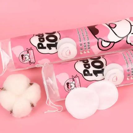 100pcs Cotton Pads Round Make-Up Cotton Soft Make Up Nail Polish Remover Makeup Remover Pads Disposable Clean Cotton for Face