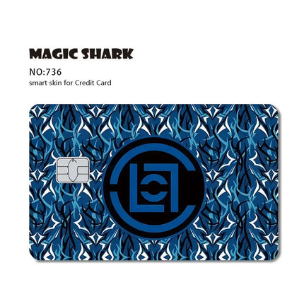 2025 New Mcloving Meme Cartoon Spider Anime Red Eyes Black Dragon PVC Sticker Film Skin for Debit Bank Credit Card