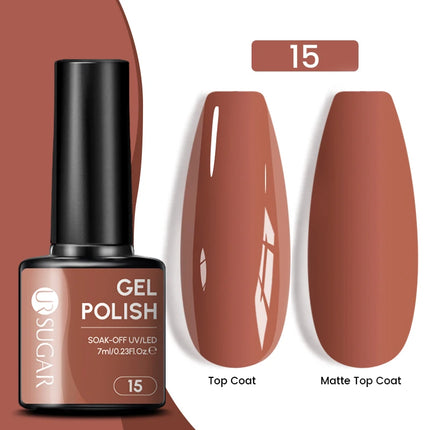 UR SUGAR 7.5ml Dark Wine Red Nail Gel Polish Autumn Gel Paint Nail Art Semi Permanent Nail Art Manicure Soak Off LED UV Nail Gel