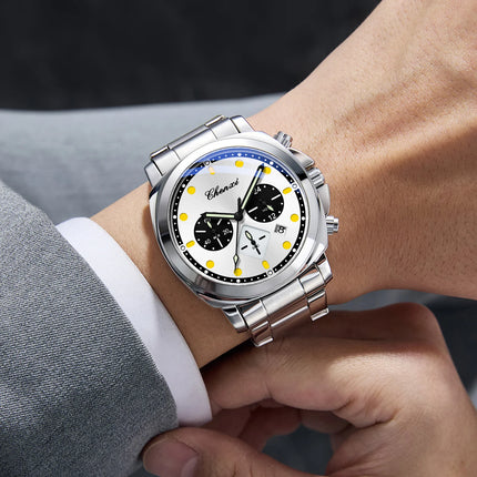 CHENXI Men's Watch Multifunctional Fashion Quartz with Calendar Luminous Display Men Watches Chronograph Business Wristwatch