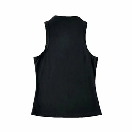 Sexy Crop Tops Black Halter Tank Top Women Summer Camis Turtleneck Camisole Fashion Casual Tube Female Sleeveless Cropped Vest