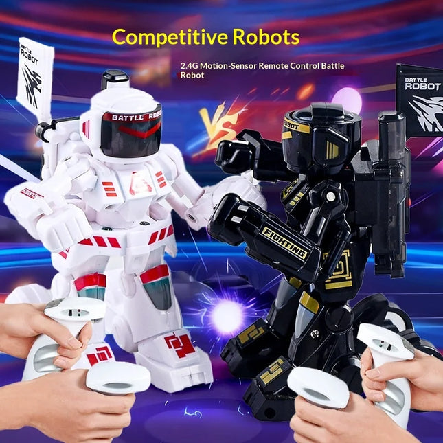 2.4G Motion Remote Control Boxing Robot, 2 Player Electronic Battle, Intelligent Robot Toy for Kids