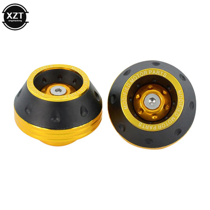 2Pcs Universal Motorcycle Wheel Protection Crash Pad Motorbike Crash Protectors Alloy Motocross Falling Front Fork Slider Cups