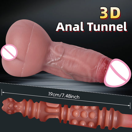 Realistic Penis Extender Sleeve Sex Condom for Men Masturbation Pussy Fake Ass Penis Enlarger Dildo for Couples Gay Sex Toys