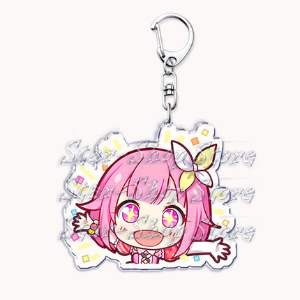 VIRTUAL SINGER Wonderlands Showtime Keychains Keyrings for Accessories Touya Emu Rui Akito Tsukasa Key Chain Jewelry Fans Gifts