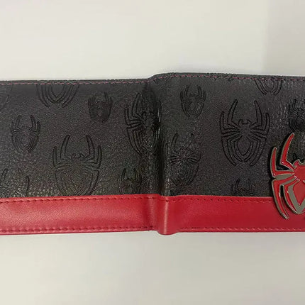 Superhero Series Venom Metal Float Wallet Villain Black Spider Student Universal Coin Purse Portable Wallet