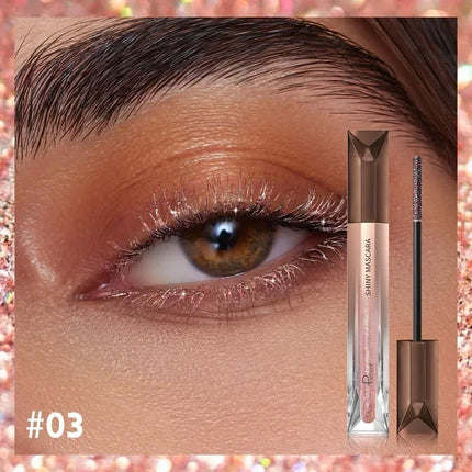Silver Blue Purple Quick Dry Mascara Diamond Glitter Curling Thick Shiny Eyelashes Long Lasting Waterproof Sexy Mascara Makeup
