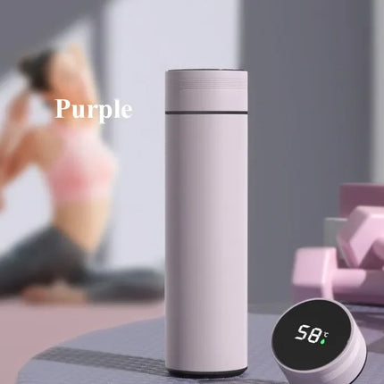 500ML Temperature Display Thermos Cup Stainless Steel Divided Thermos Bottle Outdoor Vacuum Insulated Cup Father's Day Gift