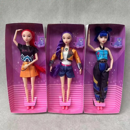 New 30cmPrincess Doll Rumi Mira Zoey Exquisite Action Figure DIY Toy Premium Plastic Model Perfect Collection and Gift for Girls