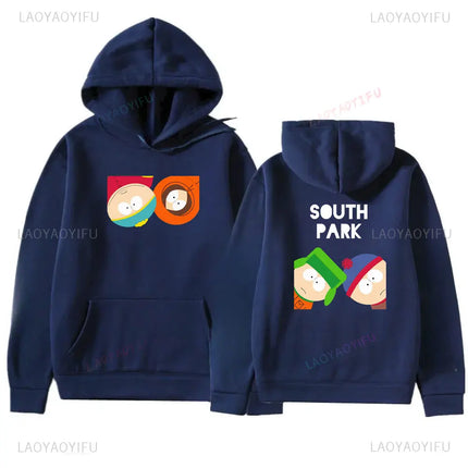 Funny South Park Cartoon Character Hoodie Cute Kenny Print Pullover Harajuku Streetwear Unisex Clothing Sudadera Hombre Y2k Tops