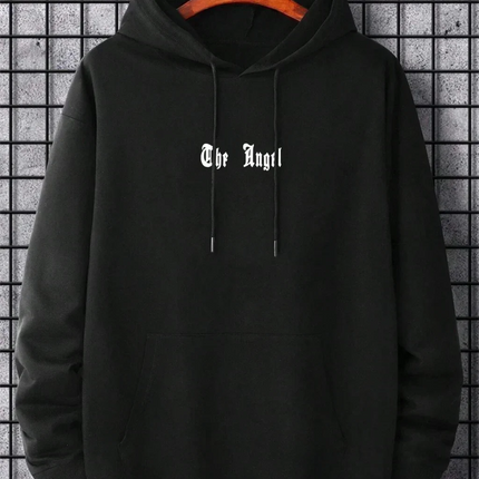 Autumn and winter new fashion wing print hoodie men's sweatshirt street high quality autumn and winter casual outdoor sports top