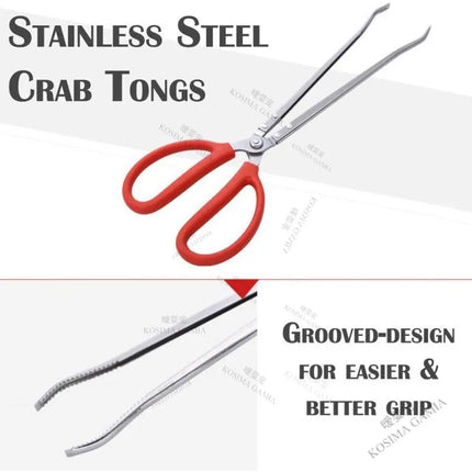 Professional Outdoor Garbage Color Tongs Anti-slip Long Handle Crab Catching Pliers Loach Fish Grabber Sturdy Wear-resistant