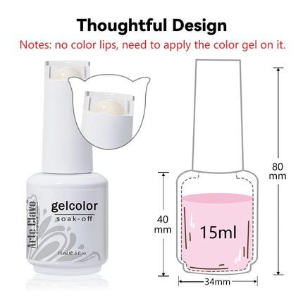 Arte Clavo Pearl Shiny Gel Nail Polish 10 Colors Manicure For Nails Soak Off UV LED Gel Nails Art Semi Permanent Gel Varnish