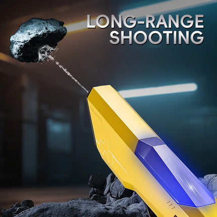 New Outdoor Battle Shooting Fully Automatic Electric Water Gun Toy Pool Grass High Pressure Electric Water Gun with Light Gift