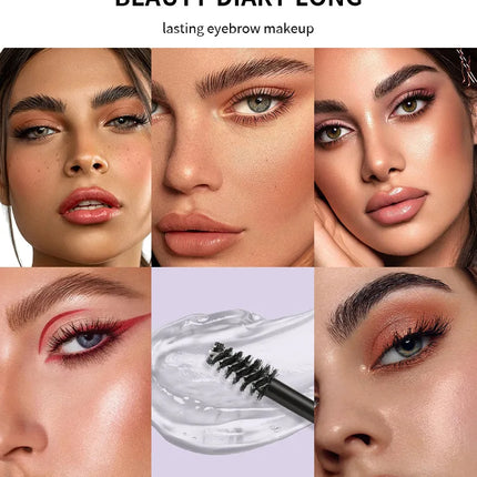 Transparent Hose Eyebrow Glue Waterproof Quick Drying Shaping Long Lasting And Non Smudging  Non Shedding Eyebrow Makeup