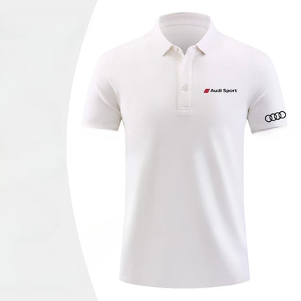 Audi Audi Sport tooling polo shirt summer printing short-sleeved lapel T-shirt custom men's and women's short sleeves 2025