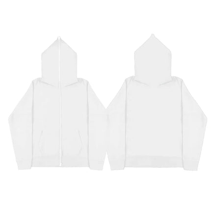 Autumn winter casual wear zippered hooded sweatshirts black grey blue hip hop street single breasted sweatshirts