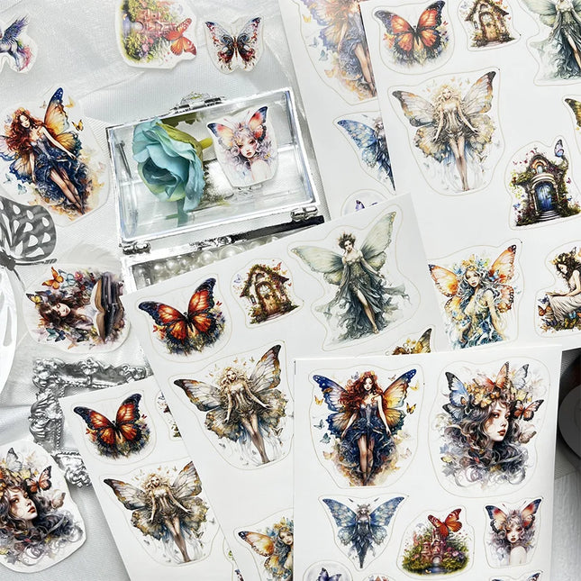 96pcs Animal Forest Theme DIY Self-adhesive Decorative Stickers, Perfect for DIY Crafts, Gift Wrapping, Scrapbooking Supplies