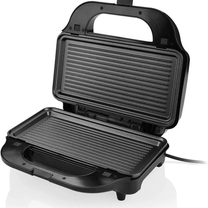 Portable 6-in-1 Automatic Temperature Control Deep 2-Slice Waffle & Sandwich Grill Maker with Detachable Plates for Household