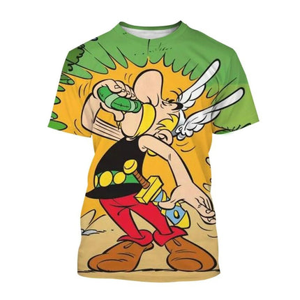 Hot selling new 3D printed T-shirt men's and women's cartoon T-shirt casual fashion hip-hop cool round neck short sleeved top