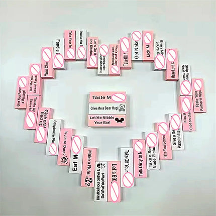48Pcs Sex Block Game Wooden Block Tower Game Sexual Position Valentine Tumbling Tower Stacking Games Night Party Sex Toys