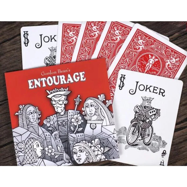 Entourage By Gordon Bean Card Magia Close Up Magic Props Gimmicks Magician Magic Tricks for Professional Magicians Mystery Box