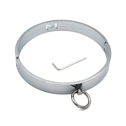 Metal Steel Bondage Handcuffs Ankle Cuffs Neck Collar Slave BDSM Restraint Adult Lock Sex Toys for Couples Sex Set Women Men