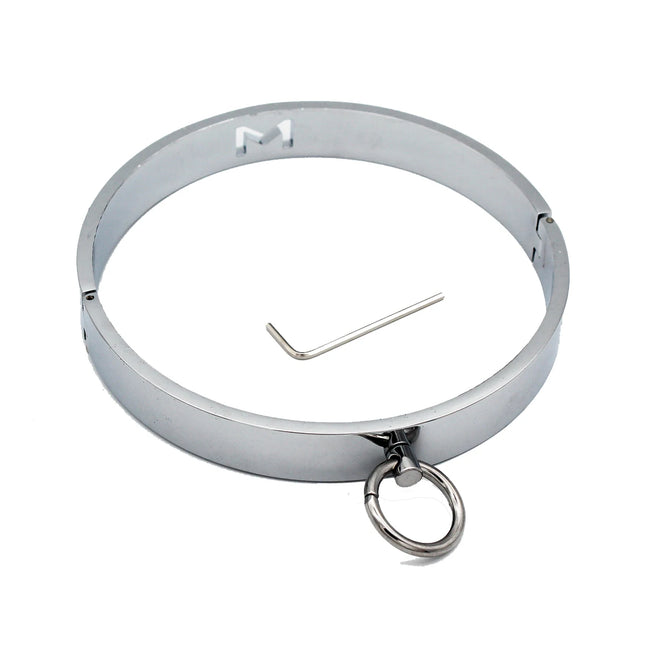 Metal Steel Bondage Handcuffs Ankle Cuffs Neck Collar Slave BDSM Restraint Adult Lock Sex Toys for Couples Sex Set Women Men