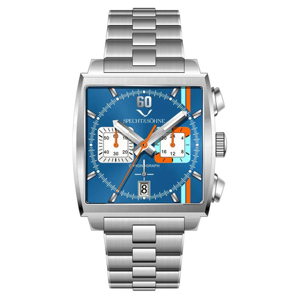 Specht&Sohne Fashion Mens Watches Top Brand Luxury Watch For Men Blue Casual Waterproof Square Sports Wristwatches Reloj Hombre