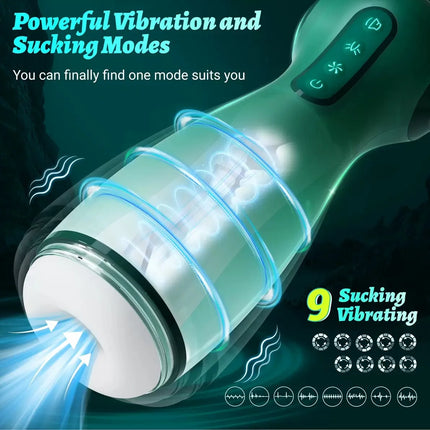 Adult product Civic vibration clip suction voice airplane cup APP version for men, suction airbag press masturbator