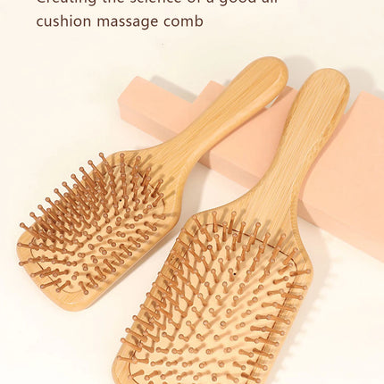 1pc natural wooden hair comb hair loss scalp massage hair brush hair care healthy bamboo Special for real hair wigsboo comb