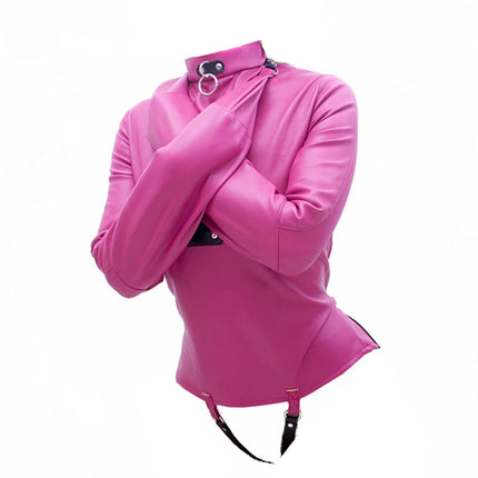 BDSM Sex Bondage Leather Arm Binder Restraint Straitjacket,Cosplay Sexy Costume Slave Binding Straight Jacket Sex Toys For Women