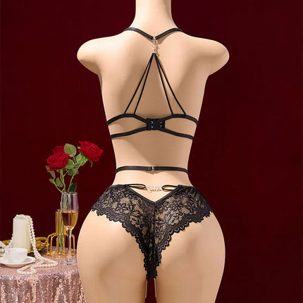 Erotic Hot Nighty Babydoll Crotchless Lingerie Garter Belt Bra Bodysuit One-piece Suit Exotic Sets Sexy Woman Underwear Pajamas