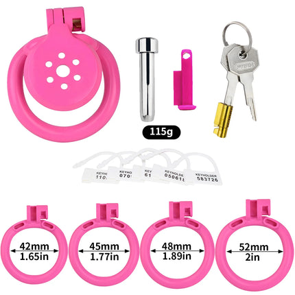 FRKO Flat Inverted ABS Sissy Male Chastity Cage Set 4 Size Arc Penis Ring Cock Lock CBT Cage 정조대 Sex Toys Men 3216/3216A/B/C