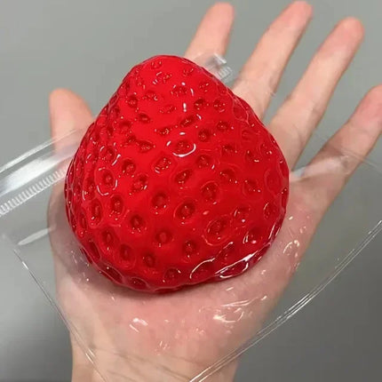 Toy Strawberry Taba Squishy Fidget Toy - Slow Rebound Stress Relief Toy for People Office and Party Favors Squeeze Beauty Gift