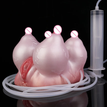 NNSX Male Masturbator Big Boobs with Nipple & Soft Breast Pocket Pussy Onahole Silicone Vagina Sex Toys Stroker for Men 18+